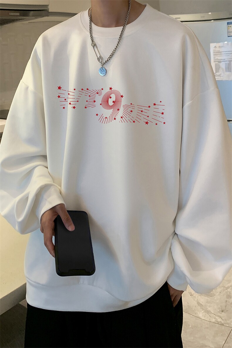 麂皮绒卫衣男大码重磅长袖t恤男JW81442-P35加绒款P45,男装T恤,电商A040