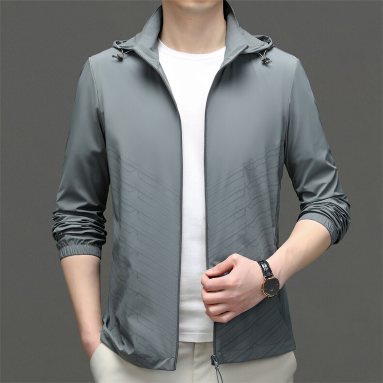 CSFA88125钱塘2020-3高品质夏季新款男士时尚连帽防晒外套P105,男装防晒衣,钱塘207-3