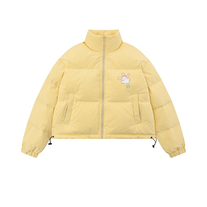 白底新款冬季时尚百搭宽松字母印花潮流棉服外套MY6500P85控115,男装棉衣,电商A268-1