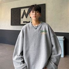 华夫格！华夫格上衣男圆领华夫格卫衣男大码长袖t恤男HY224-特P23，男装T恤，电商B367