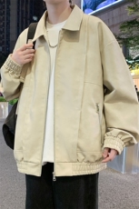 JK6833-P78L-9XL秋季新款大码美式重磅翻领休闲夹克控128，男装夹克，星座109