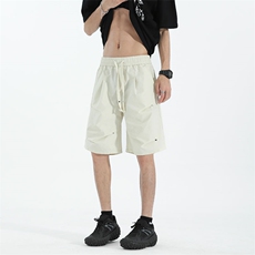 夏季铆钉抽绳短裤男夏季设计宽松休闲潮流百搭短裤DK330P35，男装牛仔裤，电商A128