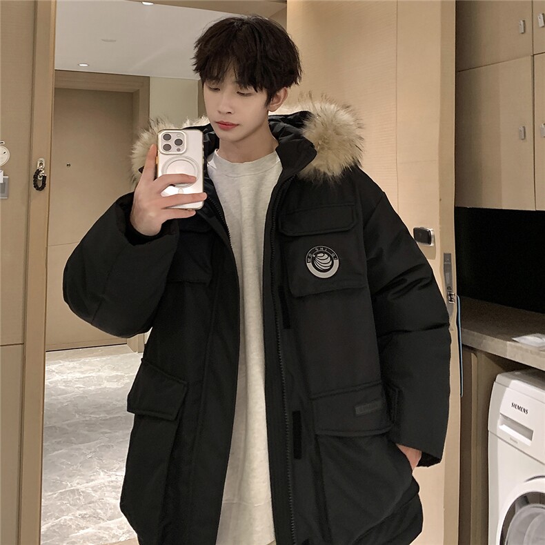 90绒新标大毛领男女情侣派克服工装羽绒服Y8308/P450控价588，男装羽绒服，星座202