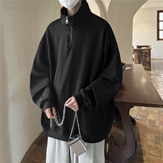 360克重磅冲锋衣内胆POLO衫大码M-5XL高领卫衣男WY77077P65控88，男装Polo衫，星座226-2