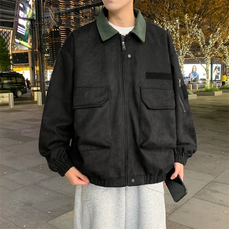 春款现货复古休闲工装夹克男士翻领宽松外套JK02656-P78,男装夹克,星座308B-2