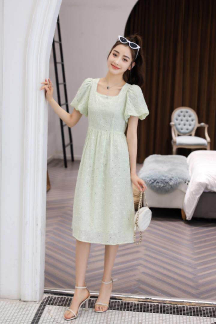 现货重工刺绣连衣裙，女装连衣裙，雅诗