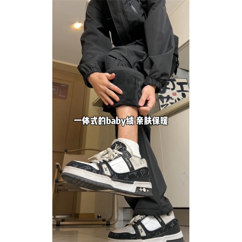 冲锋裤男宽松直筒户外登山裤男工装休闲裤子男款JRK720-特批-43,男装工装外套,星座718-1