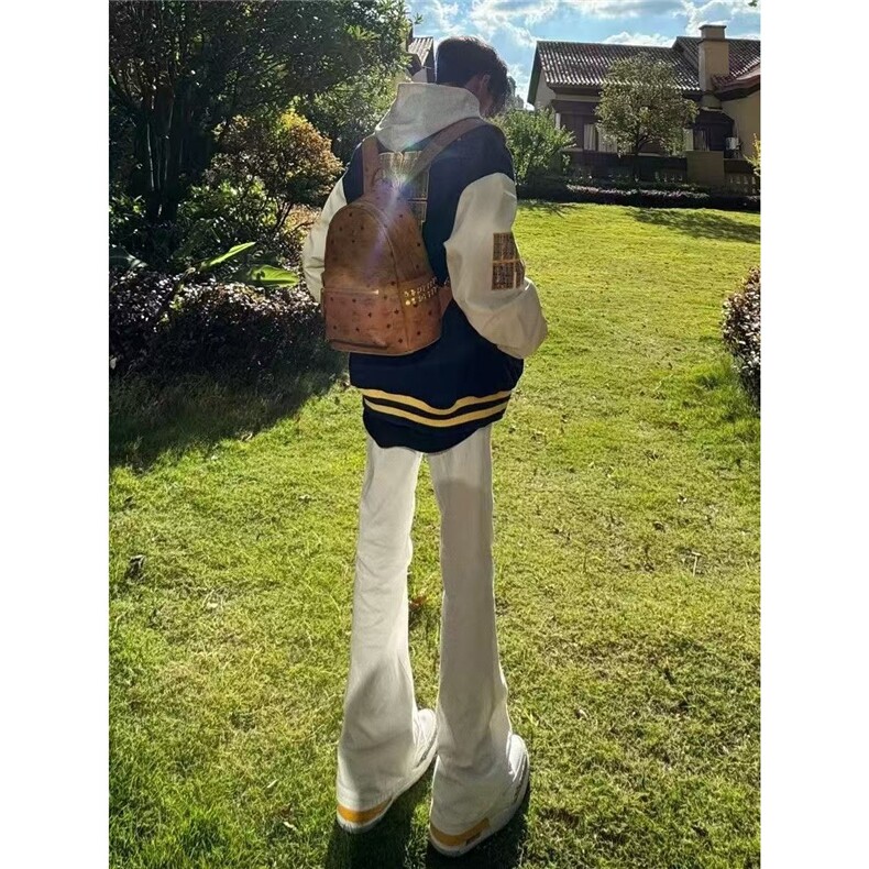网图字母刺绣棒球服外套高街复古插肩拼接上衣A025-MY1217-P65,女装短外套,电商A025