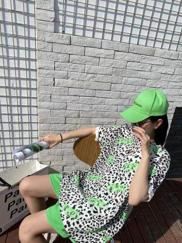 时尚豹纹蕾丝T恤，女装T恤，Q.P