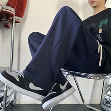 三条杠华棉卫裤直筒休闲裤KK163-P50控68，男装休闲裤，星座1213