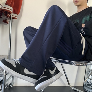 三条杠华棉卫裤直筒休闲裤KK163-P50控68图片