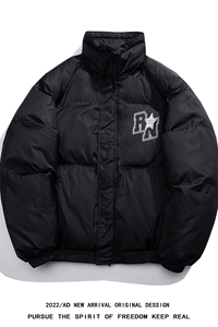 白鸭绒白底冬季新品Cityboy抽绳立领羽绒服YR216P195控258图片