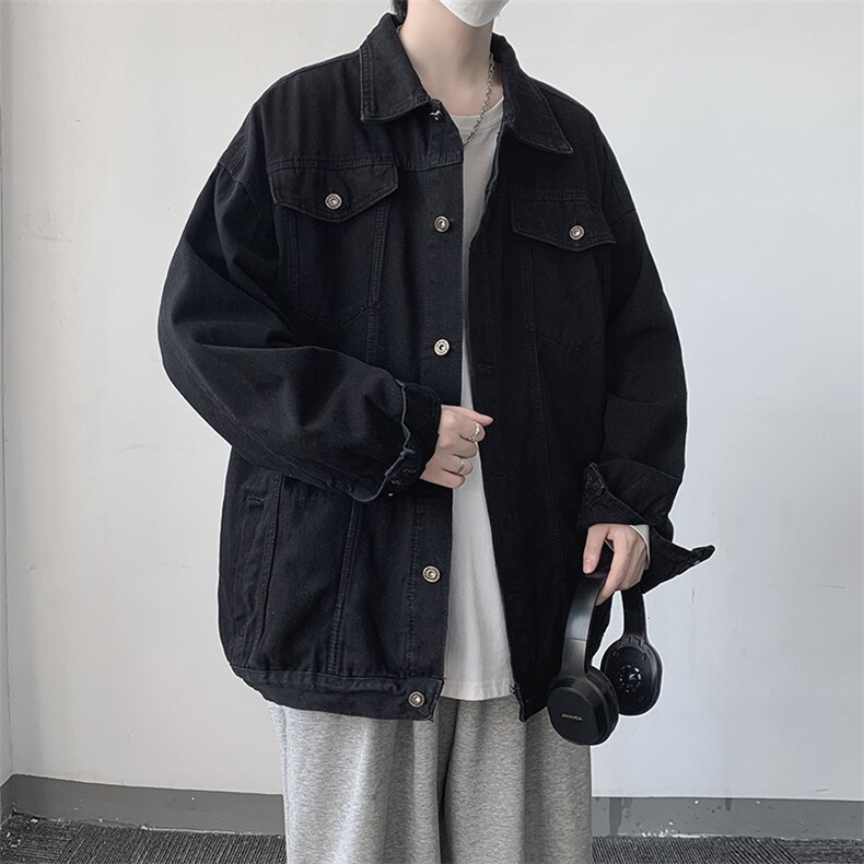 牛仔夹克男大码牛仔外套男茄克NJ77370-P60,男装夹克,电商A040