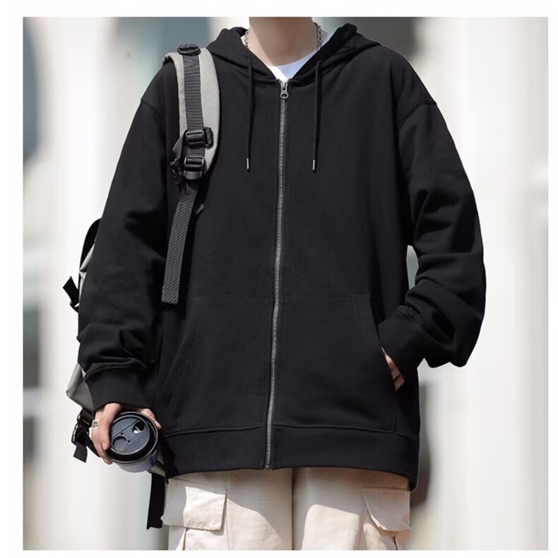 港风秋款男连帽卫衣休闲开衫宽松外套加大码M-5XLWY69P25,男装卫衣,星座1013-1