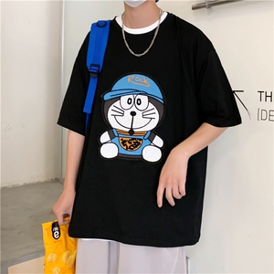 夏季男t恤男装修身短袖半袖潮流卡通ins休闲圆领体恤T0558-P28图片