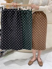 【现货】百搭波点半裙三色，女装半身裙，Ee·G