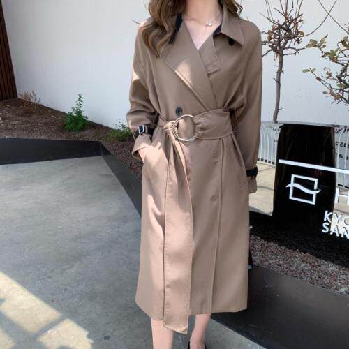 【东方名裳】风衣2021秋装新款高端大气赫本风外套，女装风衣，东方名裳