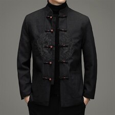 冬季新款中年男外套棉衣男厚款棉袄男装立领爸爸装SFT99158-P185图片