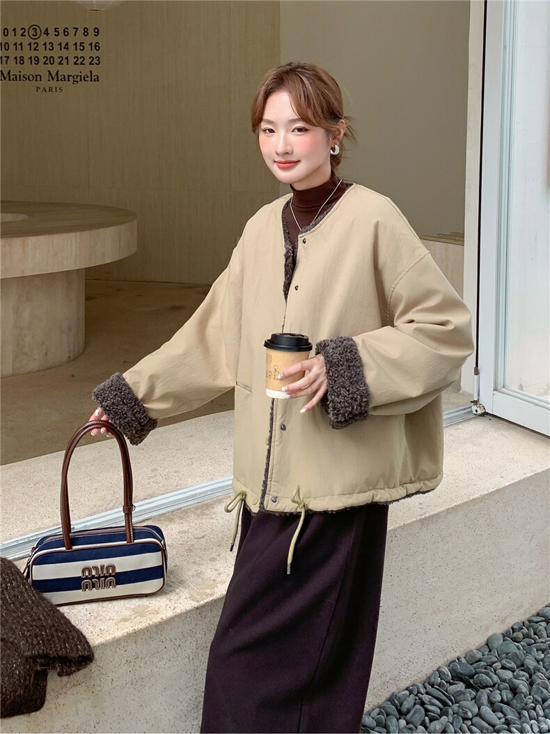 新款羊羔毛2B156512P175K298,女装短外套,2B156