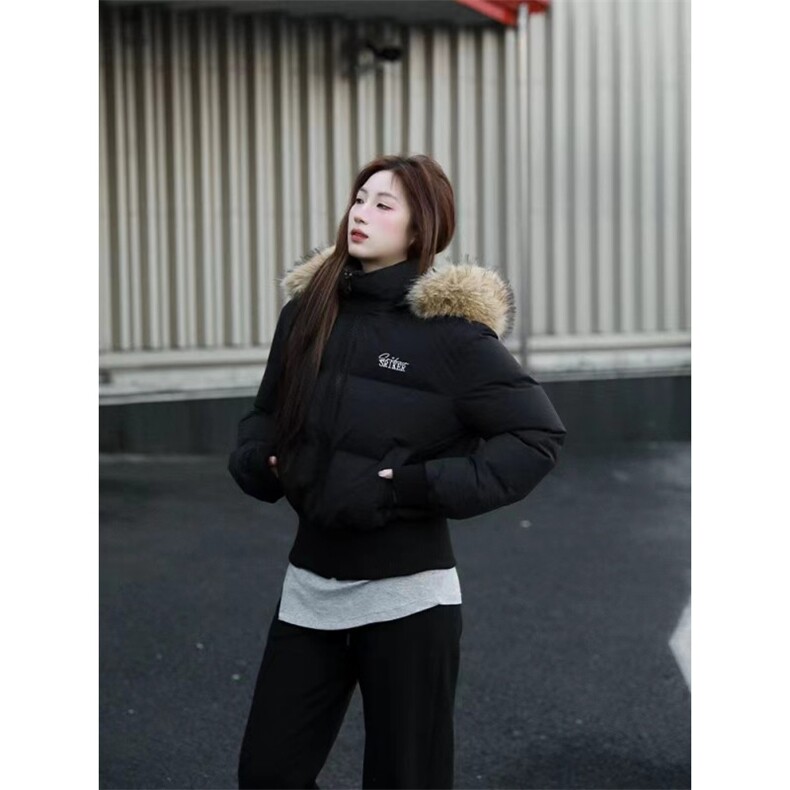W588-P882025冬季新款大毛领面包服棉衣棉服短款外套,男装棉衣,星座911-1