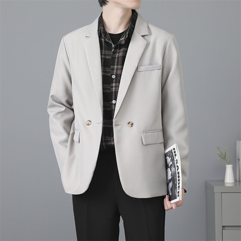 休闲西装外套男韩版潮流商务百搭港风痞帅小西服外套男3733P55,男装西服,星座410-2
