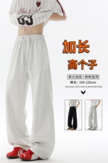 高个子加长弯刀卫裤男美式高街休闲运动裤190cm115微喇裤KZ071P50，男装休闲裤，电商B312