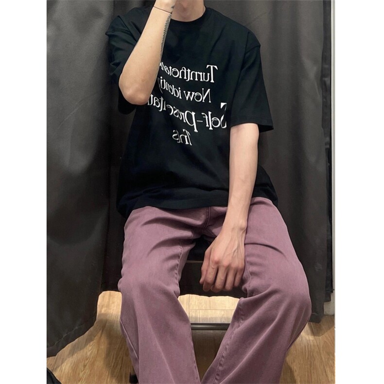 紫色牛仔裤男修身直筒美式高街vibe裤子高个子1007-LLNZ01-特P48,男装牛仔裤,星座1007（原301D）