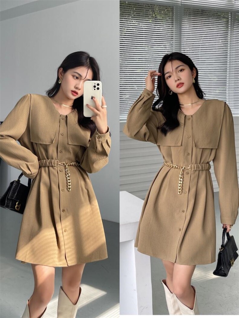 连衣裙，女装连衣裙，精典蓝月