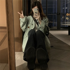 2025年秋款日系男女夹克潮牌翻领工装外套C805-P100，男装夹克，星座911-2(原星座613-2）
