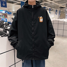 ！港风风衣男短款长袖夹克男休闲外套男上衣男DJK55-P45，男装夹克，电商B371