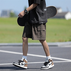 短裤男休闲夏季潮流大口袋工装五分裤宽松机能中裤DK09024-P32，男装休闲裤，星座308B-1