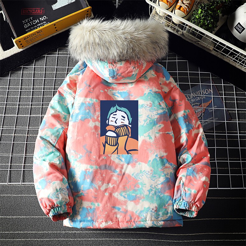 MC49042-P135日系潮衣男大码派克服男工装服外套袄,男装棉衣,电商A040A