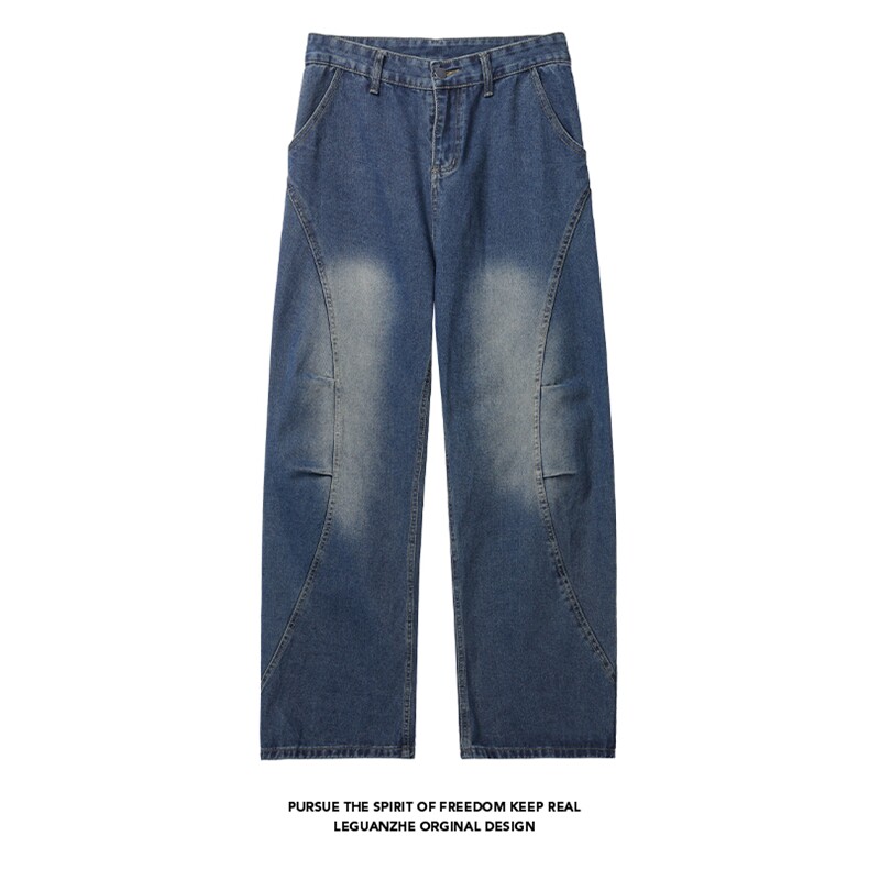 2024秋季新款白底大码美式弯刀牛仔裤M-5XGK24940-特P40，男装牛仔裤，电商A022