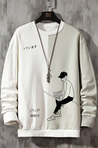 2021春装新款潮流宽松卫衣男装韩版帅气打底上衣DS982T图片