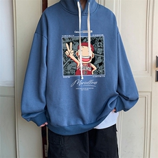 8XL连帽卫衣男大码胖子帽衫大号运动服WY2392-P35，男装卫衣，电商A040