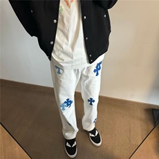 【现货】DK54-批58新款vibe风暗黑高街牛仔裤男潮牌直筒弹力长裤，男装牛仔裤，星座603-2