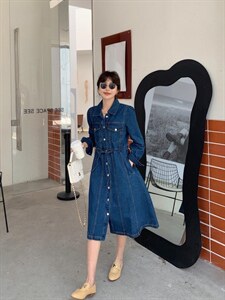 牛仔连衣裙图片