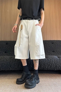 （ 网图慎用）特批P30无差价褶皱弧形潮流宽松弯刀七分裤男K5698图片