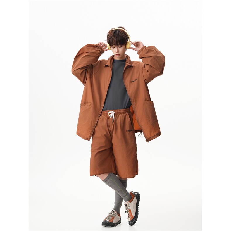 8XL-M特大码冰丝防晒服短裤套装男户外防晒衣运动外套潮TZ102P65,男装牛仔裤,电商D206-1