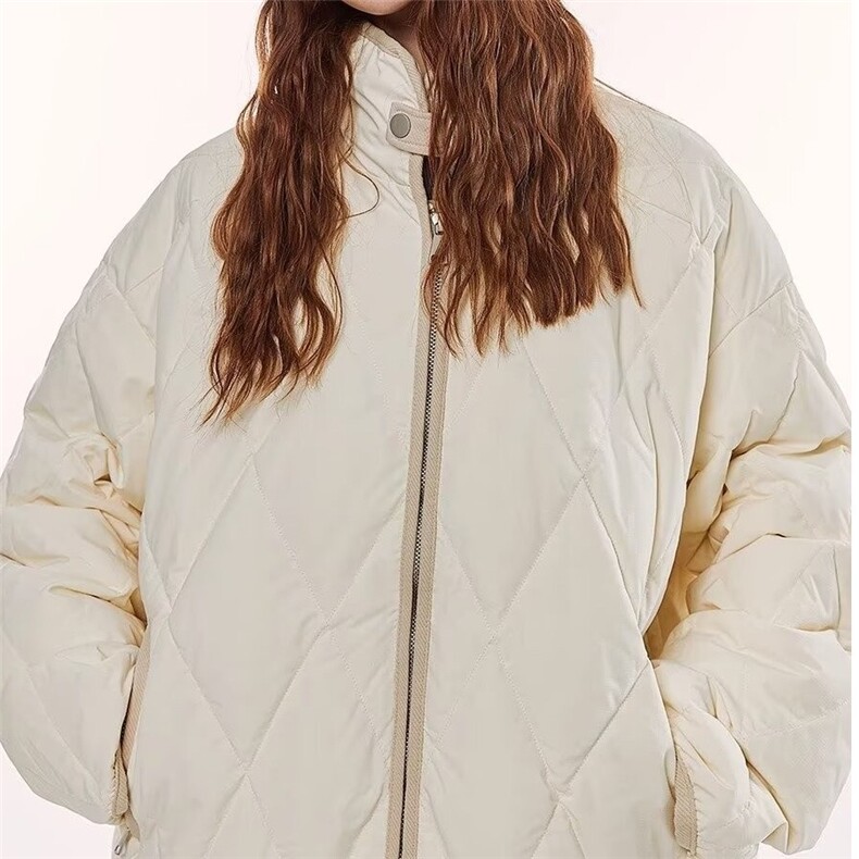 菱格羽绒棉服男女新款加厚冬季棒球服棉袄韩系棉衣外套TT12P60,男装棉衣,星座1013-5