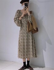 打底碎花裙，其它，驿谷