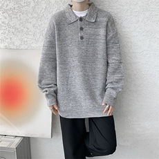 MY628-P65控108秋冬季老钱风翻领针织毛衣男复古花毛外套，男装针织衫/毛衣，电商A058-1（原电商C417）