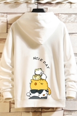 WY2090-P35加绒款-P40纯棉连帽卫衣男大码运动帽衫宽松薄砖墙，男装卫衣，电商A040A