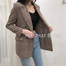 秋冬羊毛呢料西服，其它，得到THETHAT