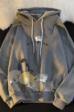 WY2155-P35加绒款-P40纯棉连帽卫衣男大码运动帽衫宽松薄外套男，男装卫衣，电商A040