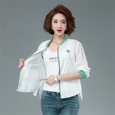2021年夏季休闲个性气质简约时尚潮流防晒衣薄款，女装短外套，余墨
