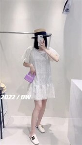 夏装新款冰丝上衣＋蝴蝶花纱裙套装图片