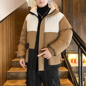 店主风2026新品冬季宽松情侣装撞色棉服冬装加厚外套D008-P100图片