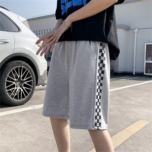 休闲短裤男拼色男韩版潮流帅2026夏季新款ins宽松五分裤K3633-P26图片