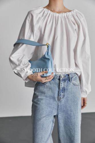春季新品现货一字肩衬衣，女装，SMOOTH